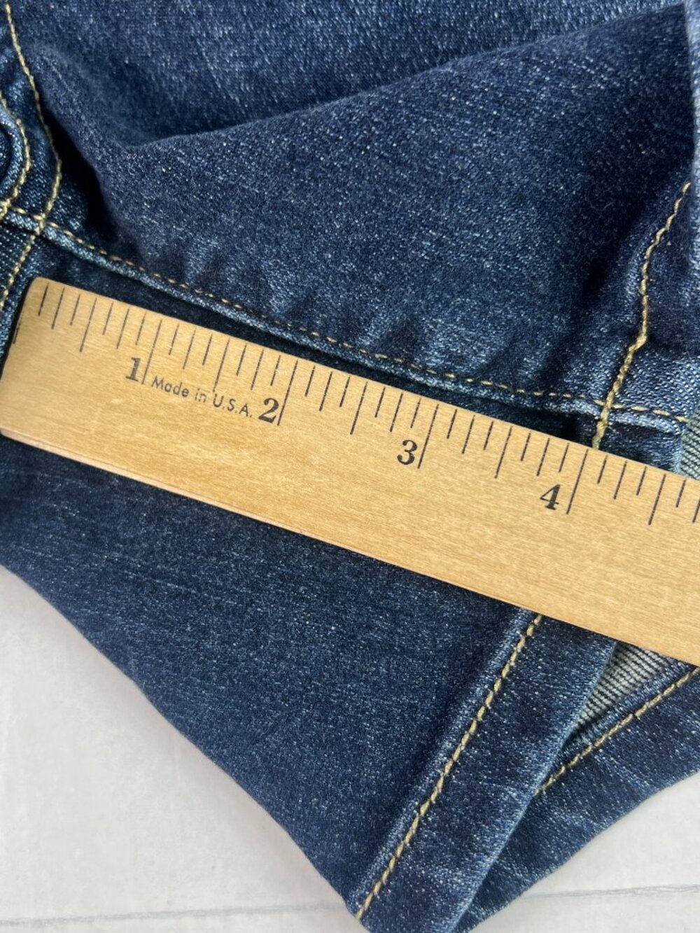 Judy Blue Jean Short Women Plus 35* High Rise Blue Stretch Denim Jorts Tag 2XL - Picture 12 of 15